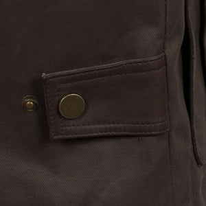 waist adjuster - Ryan mens cotton gilet in brown by Hidepark