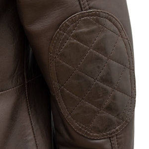Trent: Men's Brown Leather Coat