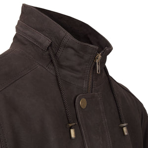 Walker: Men's Brown Leather Coat