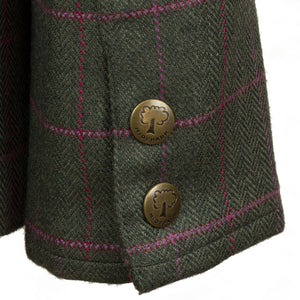 Welby: Women's Green Tweed Coat