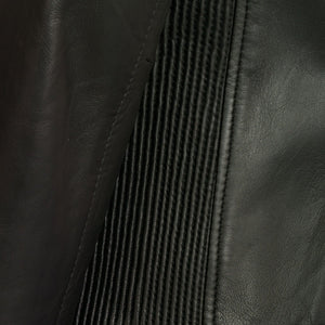 Womens Black leather detail Elsie side panel