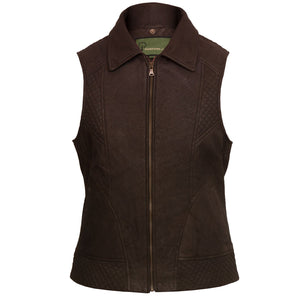 Womens Lucy  brown gilet