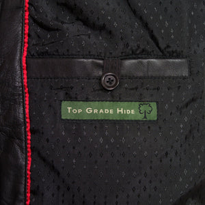 Womens black leather jacket May inside pocket