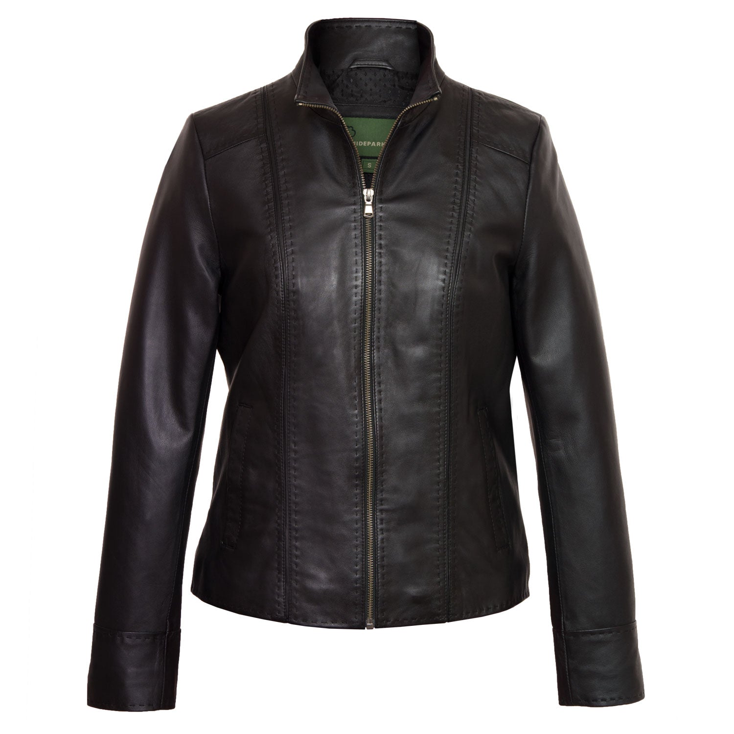 May: Women's Black Leather Jacket
