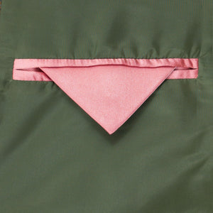 Womens pink tweed jacket inside pocket detail Oban