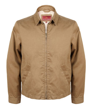 Yarborough: Men's Cotton Casual Jacket in Ochre by Hidepark