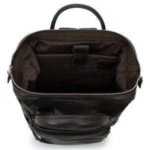 Arden: Brown Leather Backpack