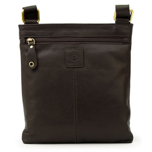 Joanna: Women's Brown Leather Cross Body Bag