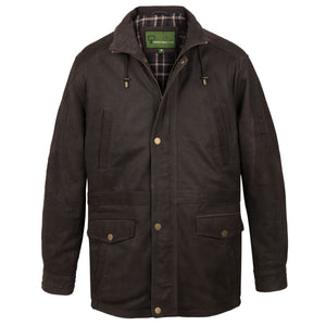 Walker: Men's Brown Leather Coat