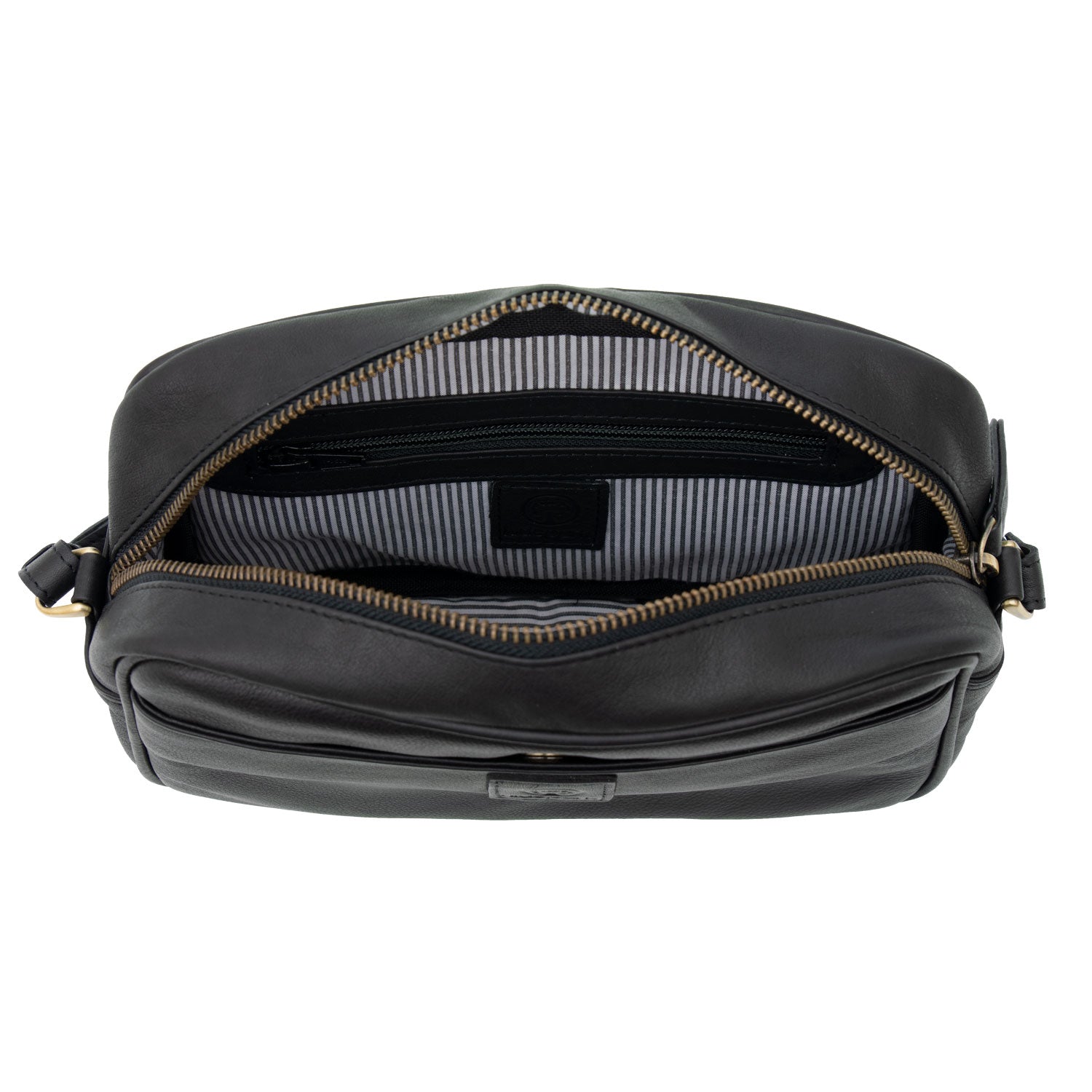 Edith: Women's Black Cross Body Camera Bag